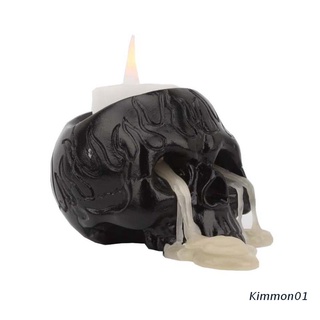 Kim Black calavera cabeza De Halloween velas De Resina