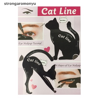 [ong] Plantilla delineador de ojos de línea de gato plantilla Shaper modelo plantillas delineador de ojos tarjeta.