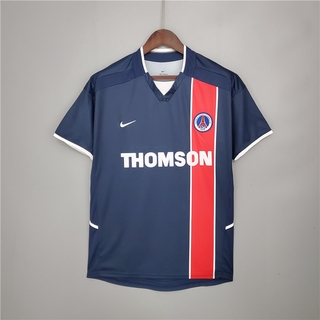Camiseta De fútbol Psg Paris 2002/2003 retro Azul local la mejor calidad tailandesa