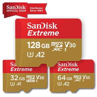 Tarjeta De Memoria SanDisk Extremo Con 32GB/64GB/128GB/256GB/ 512GB Micro SD C10 U3 De 90MB/s (1)