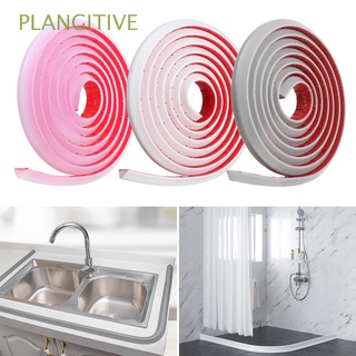 PLANGITIVE Flexible Water Stopper Silicone Dry And Wet Separation Shower Barrier Sealing Strip Water Blocker Self-adhesive Kitchen Bathroom Floor Door Water Retaining Bar/Multicolor