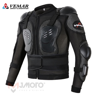 vemar verano de los hombres de la motocicleta de la armadura de protección de engranajes de carreras genuino protector de ropa anti-caída atv motocross protección corporal chaquetas negro s-162
