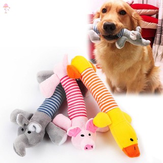 LC juguetes de peluche para mascotas/perros/juguetes de peluche rayados chirriantes de sonido elefante/Duck/Pig cachorro chirrido juguete @MY