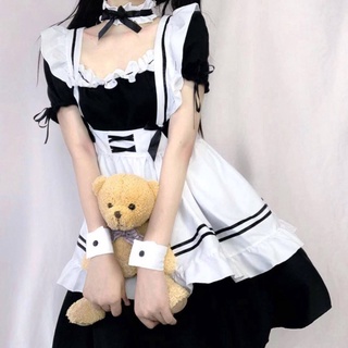 Nuevo-disfraz de disfraz de camarera japonesa Anime Maid Vestidos con Lolita clásica delantal/ropa de fantasía Para halloween