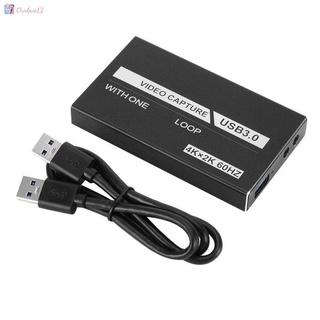 Tarjeta de captura de vídeo USB3.0 OBS grabadora 4K HDMI compatible con tarjeta de captura USB