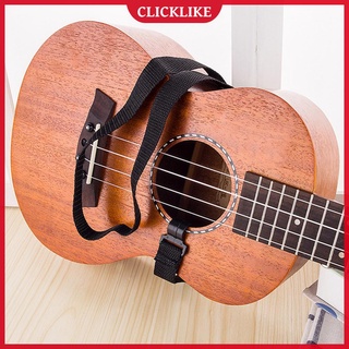 (clicklike) correa de cuello de nailon ajustable con gancho para ukelele guitarra mandolina