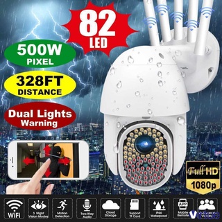 82 LED 1080P WIFI IP Cámara Inalámbrica Al Aire Libre CCTV PTZ Smart Home Seguridad IR Cam +
