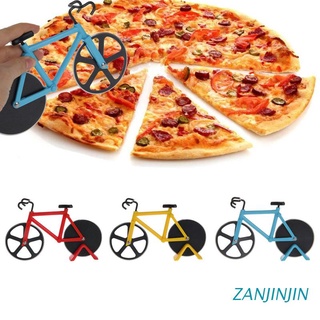 ZANJINJIN Bicycle Pizza Cutter Dual Stainless Steel Wheels Pizza Slicer Non-Stick