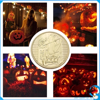 ☀ Moneda conmemorativa tradición feliz Halloween recuerdo monedas coleccionables