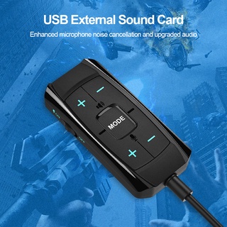 evs_usb tarjeta de sonido para juegos auriculares virtuales 7.1 sonido envolvente para ps4 pc