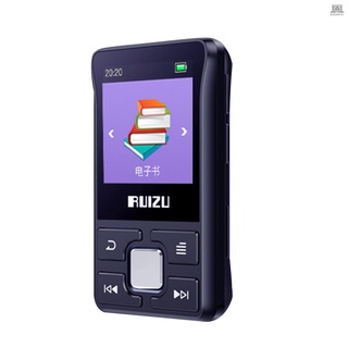 V RUIZU X55 BT MP3 portátil reproductor de vídeo de música Mini reproductor de música -pantalla con altavoz de Radio FM grabación estéreo FM Radio automática MP3 MP4 mm entrada de Audio incorporada 8G memoria