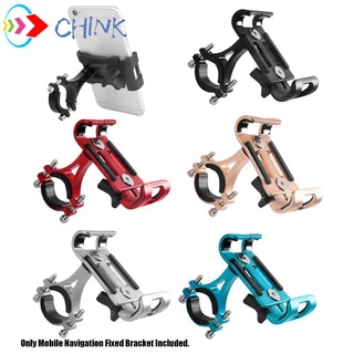 Chink 2019 nuevo soporte para teléfono de bicicleta de aleación de aluminio soporte de ciclismo soporte de montaje GPS soportes giratorios/no giratorios universales antideslizantes de navegación Racks de teléfono celular herramienta de teléfonos de bicicleta soporte/Multicolor (1)