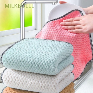 milkbolll home & living toallitas trapos para baño, almohadilla de cocina diaria, toalla absorbente de lana de coral, paño de limpieza del hogar, multicolor