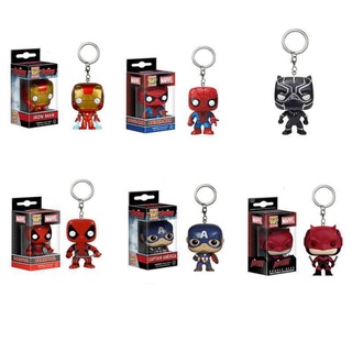 IS Funko Pocket Pop! Keychain: Marvel Avengers 4: Iron Man Wonder Woman Spiderman Deadpool Key Chain Ring Keyring