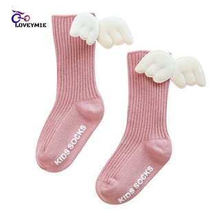 Lovely Wings Non-slip Children's Socks Keep Warm Soft Cotton Breathable Socks