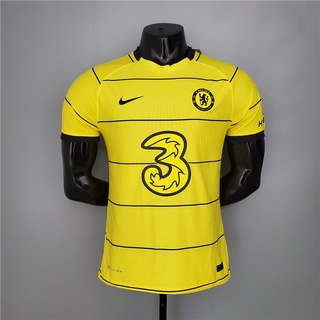 chelsea 2021 - jersey de fútbol amarillo visitante 2022 versión jugador