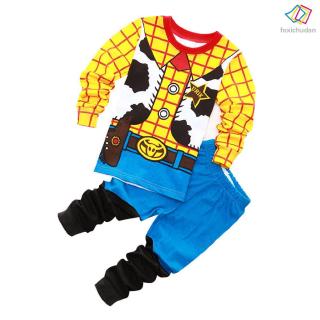 fcd bebé niño niño pijamas juguete historia cosplay dibujos animados anime ropa de hogar ropa de dormirtops+pantalones traje