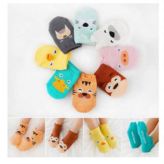 1 par de calcetines de dibujos animados para niños, niña, niño, calcetines de bebé, estudiantes, niños, calcetines de Color caramelo (1)