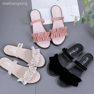 Sandalias de dos prendas dedo plano sandalias verano 2021 suave hermana zapatillas