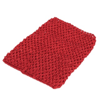 9"crochet tubo superior elástico cintura diadema banda de pelo niñas tutú falda