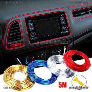sum: tiras adhesivas de 5 m para decoración interior del coche/accesorios para auto (1)