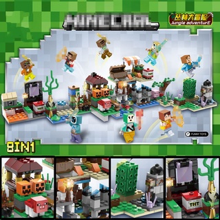 Compatible con Lego bricks, my village world people 8 en 1 juguete infantil asamblea modelo Tik Tok online celebridad