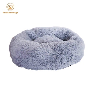 Cómodo suave felpa Super suave cama de mascotas perrera perro redondo gato saco de dormir