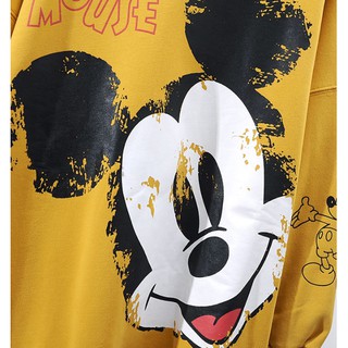 Disney-suéter con estampado de Mickey Mouse para mujer, Jersey holgado con cuello redondo, ropa de otoño e invierno (6)