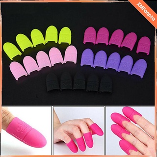 5pcs Polish Remover Plastic Fingers Tips Nail Art Soak Off Cap Clip UV Gel Wrap (6)