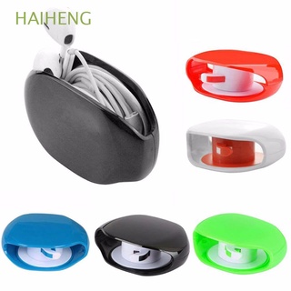 Haiheng - soporte para auriculares, soporte de Cable, Clip de Cable, organizador de cables, enrollador de alambre, Multicolor