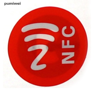 pumiwei 1pcs impermeable pet material nfc pegatinas inteligentes ntag213 etiquetas para todos los teléfonos cl