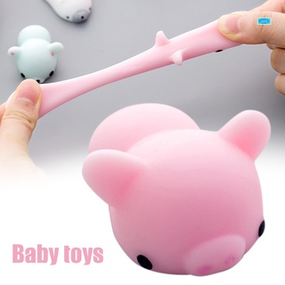 Mini lindos animales Anti estrés bola prensa suave pegajoso alivio del estrés juguetes divertidos regalo juguetes para adultos niños