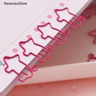 [ns] 10 piezas lindo animal rosa cerdo marcapáginas creativo clip de papel escolar suministros de oficina [noticias]