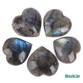 Piedra De palmera Moshi Cristal curativo piedra Preciosa De cuarzo forma De corazón