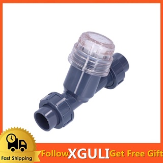 Xguli filtro de riego por goteo PVC estable Durable de baja resistencia conveniente filtro de tubería de agua