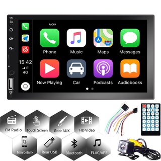 Reproductor Multimedia universal de coche 2Din 7" Radio estéreo de coche Mirrorlink Audio del coche Bluetooth MP5 Audio estéreo