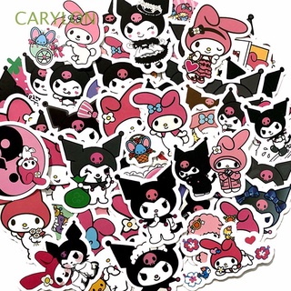 CARYLON 50pcs/pack My Melody Cartoon Stickers Kuromi Anime Stickers Graffiti Sticker Mobile Phone Sticker Cute Pink Cool Lomi Luggage Stickers Computer Stickers Skateboard Stickers Helmet Stickers (1)