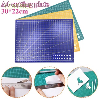 LEATRICE 30X22cm Cutting Mat Paper Board Craft Cutting Pad A4 DIY Double-sided Grid Lines Durable Printed Self-healing Manual Tool/Multicolor
