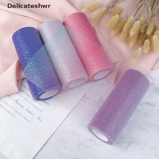 [delicateshwr] arco iris rollo de tul rollo de tela de cinta perno de bricolaje mesa tutú falda artesanía boda caliente