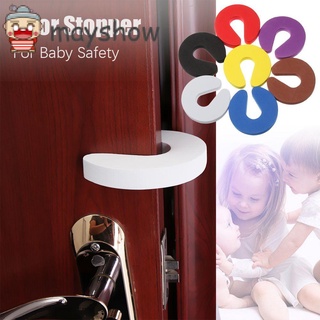 Mayshow 4PCS Protector de seguridad para el hogar cocina dormitorio Protector de dedo tapón de puerta nuevo espuma suave Clip de puerta bebé niños seguridad/Multicolor
