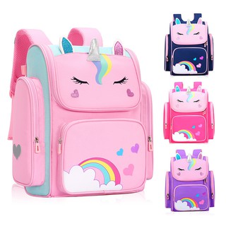 Mochilas escolares para niñas unicornio mochila escolar resistente al agua bolsa de libros para primaria