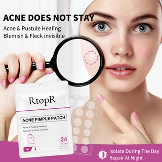 ankaina 24 unids/set parche de espinillas transpirable acné curativo ultra delgado cara espinillas parche cuidado de la piel cubierta protectora para mujer (1)