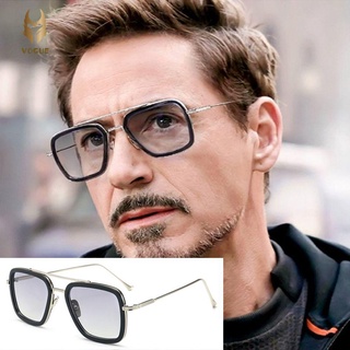 VOGUE Gafas De Sol Cuadradas De Tony Stark De Lujo Vintage Con Marco De Metal De Iron Man