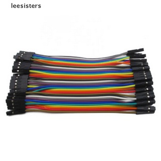 Leesisters 40pcs 10cm 1p-1p female to Female jumper wire Dupont cable CL
