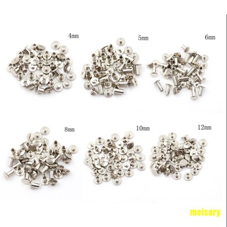 [Mei] 20 piezas de nuevo níquel encuadernación Chicago tornillos remaches de uñas álbum Craft 5x6mm útil 584m