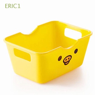 eric1 caja de almacenamiento de estilo pastoral de plástico caja de escritorio organizador de maquillaje escombros de gran capacidad encantadora multifunción contenedor bolsa/multicolor
