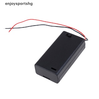 [enjoysportshg] 2 x aa 3v soporte de batería conector caja de almacenamiento interruptor de encendido/apagado con cable de plomo [caliente] (1)