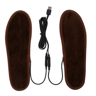 predowhen unisex usb eléctrico alimentado de felpa calefacción plantillas de pie zapatos calentador almohadillas