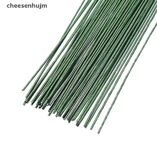 (hotsale) 12pcs verde cinta floral alambre de hierro artificial flor tallo tallo diy decoración 60 cm {bigsale}