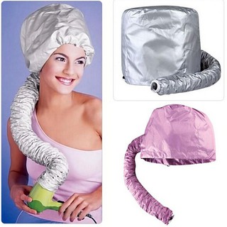 2 colores portátil suave cabello secado gorra capucha sombrero secador secador baño